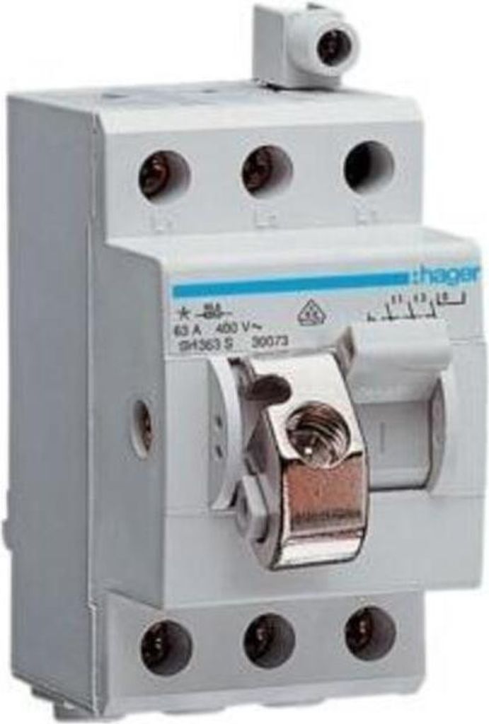 Hager Ausschalter 63A,3-pol,sperrbar SH363S Produktbild 