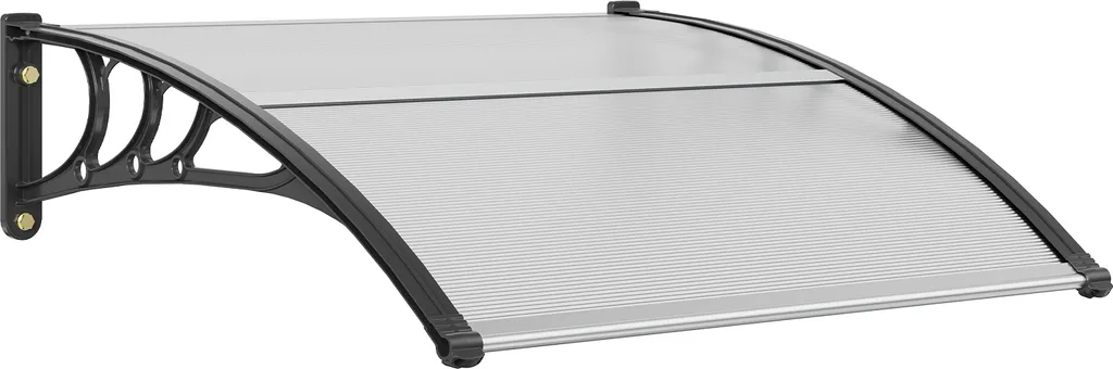 Tettoia Esterna VEVOR 100x100 cm | Policarbonato Trasparente UV50+