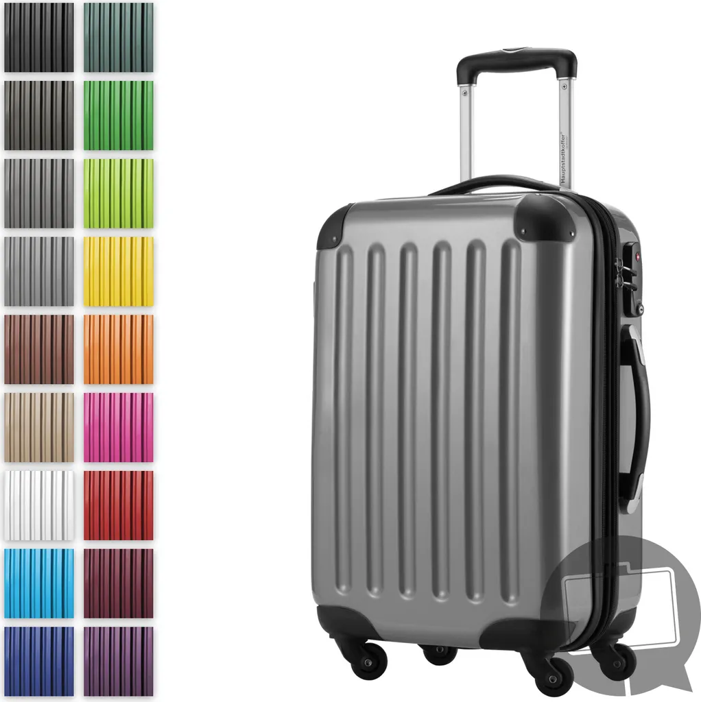 Trolley Cabina Alex Argento 55cm | 4 Ruote 42L | Top per Voli Low Cost