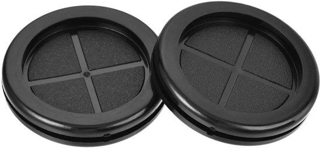 Passe-câble double face en caoutchouc noir 50mm pour isolation gaine