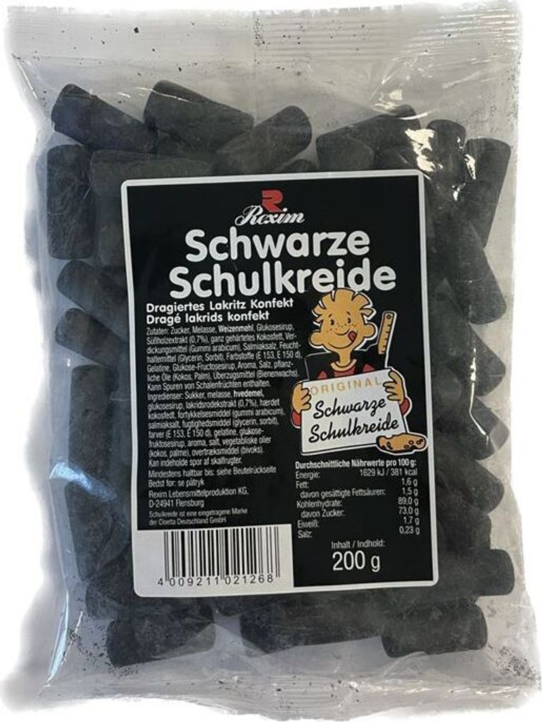 Rexim Schwarze Schulkreide 200g Produktbild 