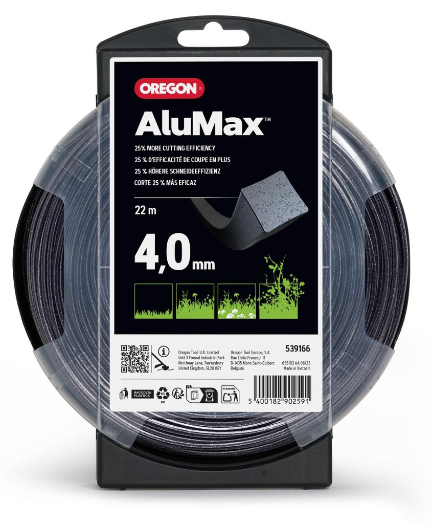 Oregon Square Nylium Alumax Mähfaden 4,0mm x 22m ( 539166 )