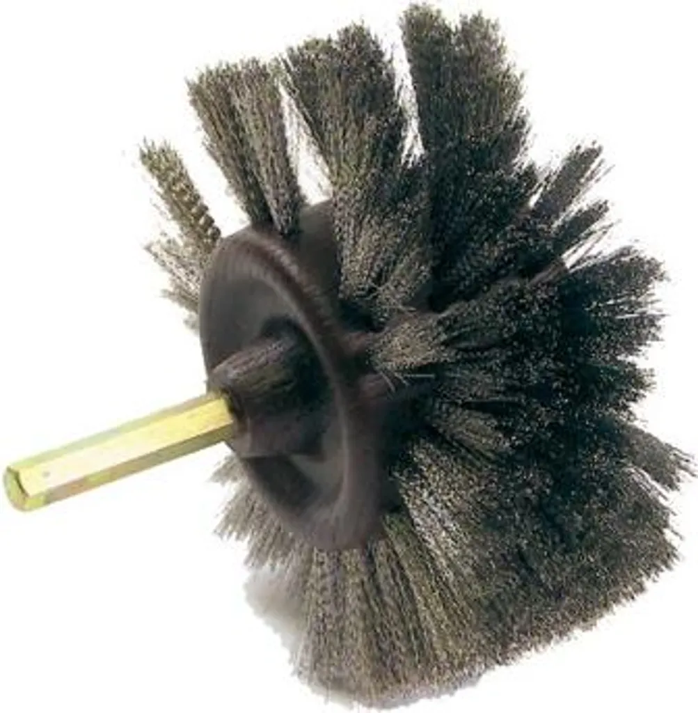 Brosse rotative GERLON Inox Ø120 mm pour éliminer rouille et oxydation