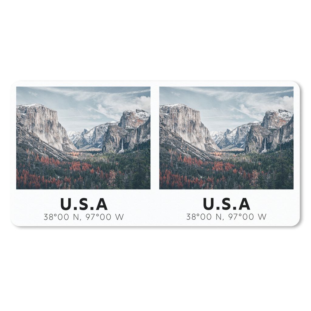 MuchoWow Schreibtischunterlage Yosemite - Amerika - Wyoming - Berge - Wald 80x40 cm - XXL Mauspad - Gaming Mauspad