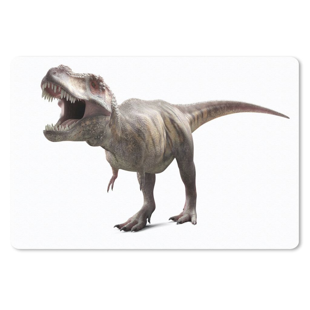MuchoWow Schreibtischunterlage Dinosaurier - Vorgeschichte - Tyrannosaurus - Kinder - Kids - Kinder 60x40 cm - XXL Mauspad - Großes Mauspad