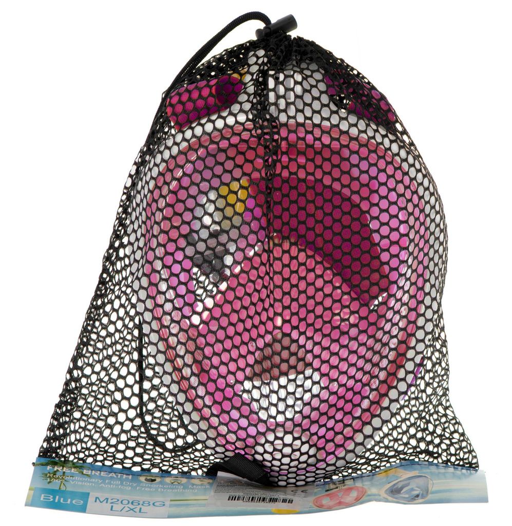Voll faltbare Schnorchelmaske S/M Pink Produktbild 