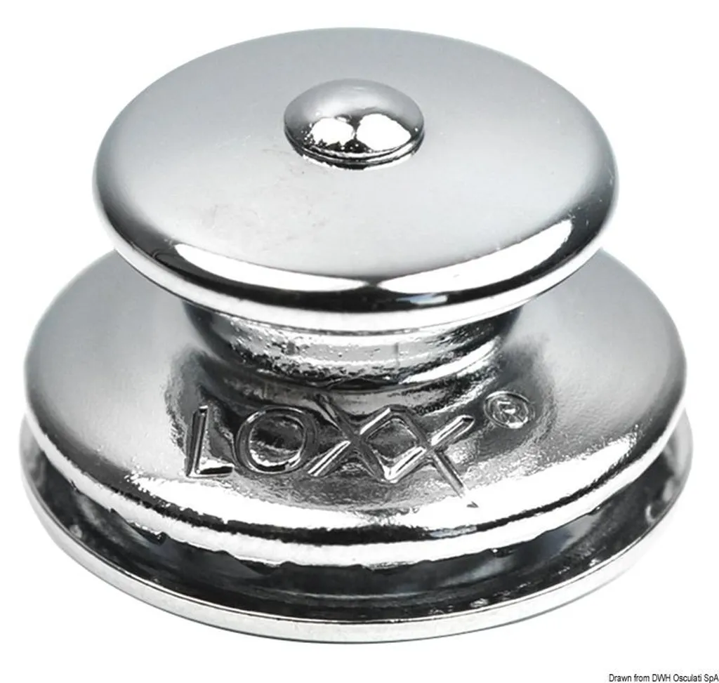 Loxx bouton-pression acier inox 15 mm partie inférieure - Lot de 50 pcs
