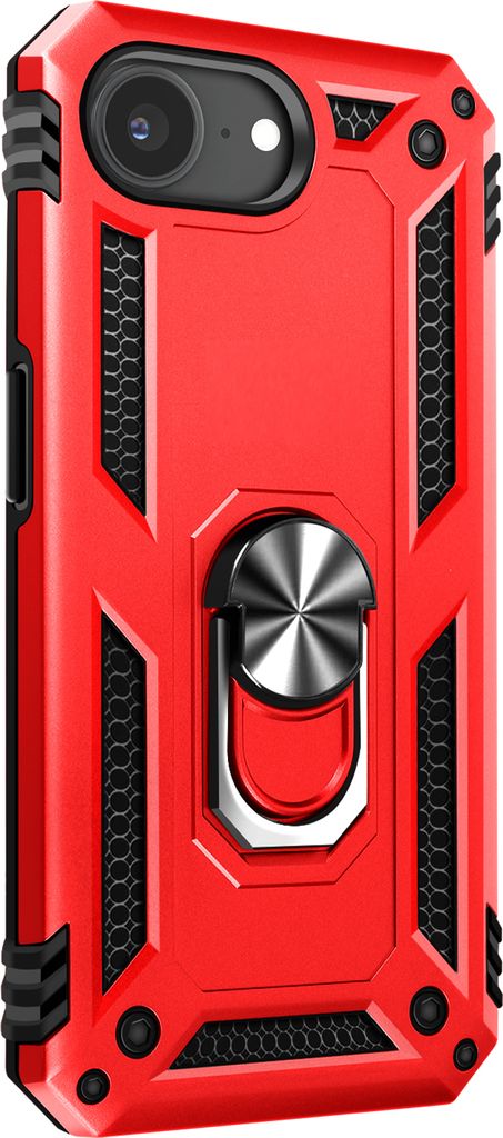 Avizar, Hülle iPhone 16e Hybrid Ring Magnetischer Halt, Rot