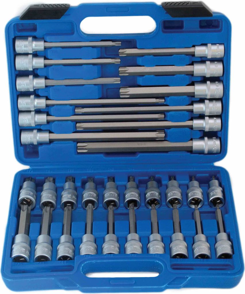 Set-kit inserti Torx lunghi , T20-T70,chiavi a bussola Immagine del prodotto 