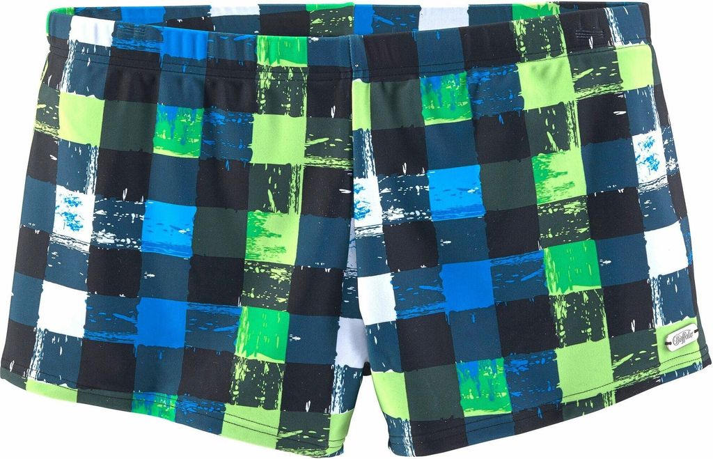 Buffalo Boxer-Badehose schwarz-grün Größe 4
