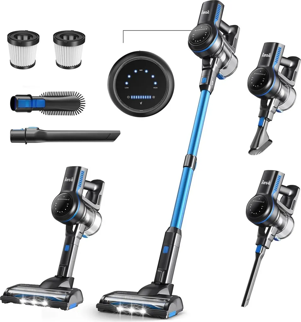 Aspirateur à main sans fil efficace pour poils animaux et voiture EU