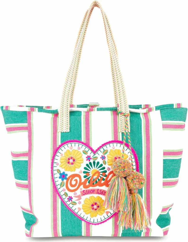 Grand Sac Cabas Femme Oilily Sandra Vert Poivre : Pratique et Stylé
