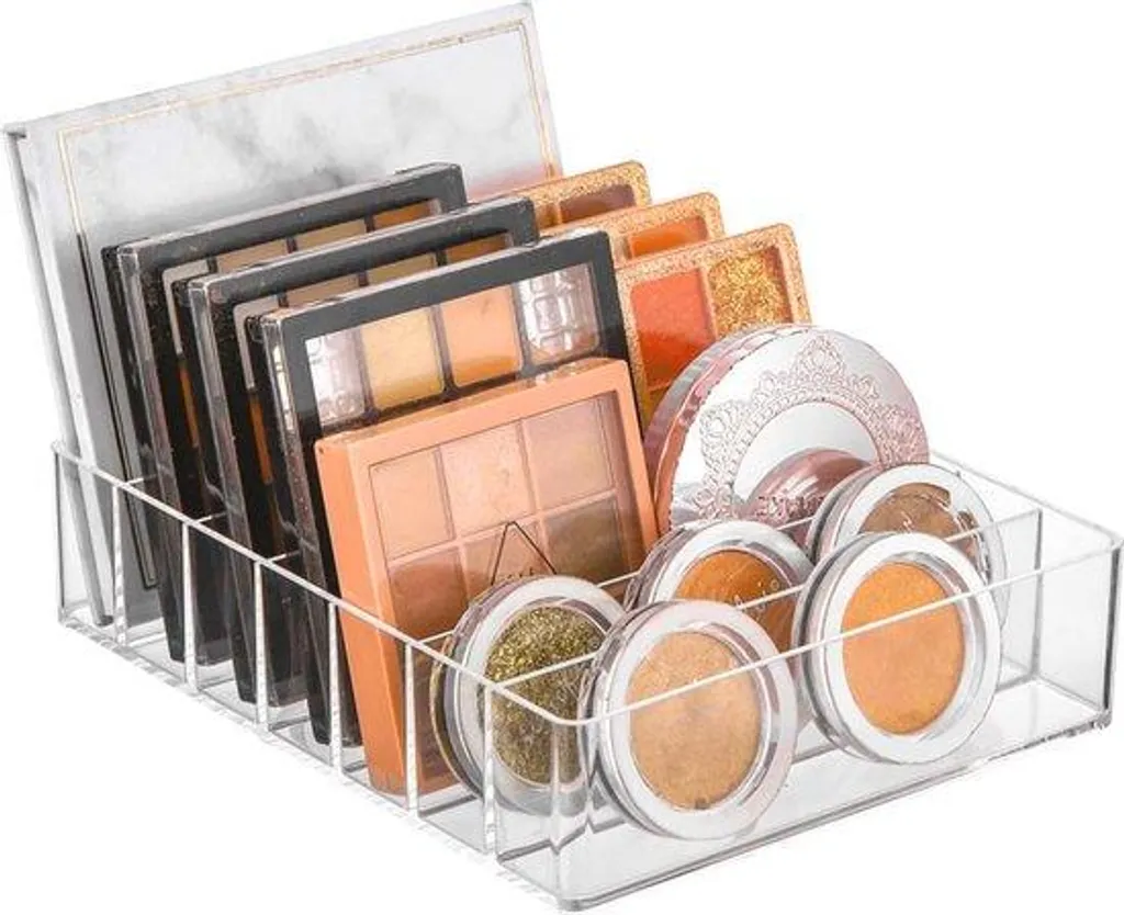 Organiseur maquillage 7 compartiments pour rouges à lèvres et fards