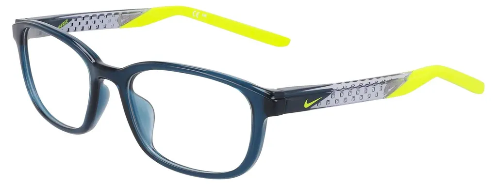 Monture de Lunettes Homme Nike 7277 Bleue Mate Rectangulaire Chic