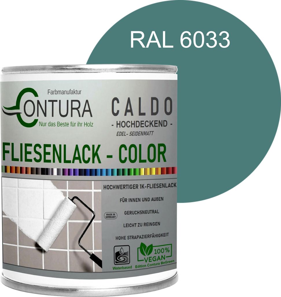 Fliesenlack 750ml. Fliesenfarbe 20 Farben Lack Fliesen Wand Produktbild 