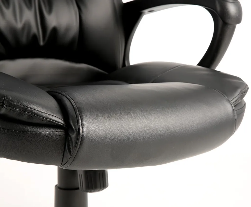Fauteuil de bureau pivotant RAGMAR noir - Siège de travail ajustable