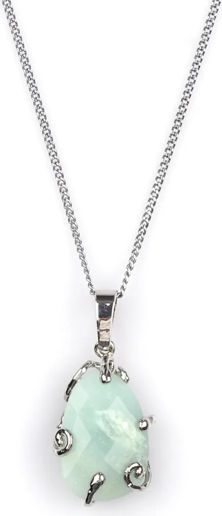 Collier Amazonite Naturelle : Un Bijou Authentique sans Nickel 45 cm