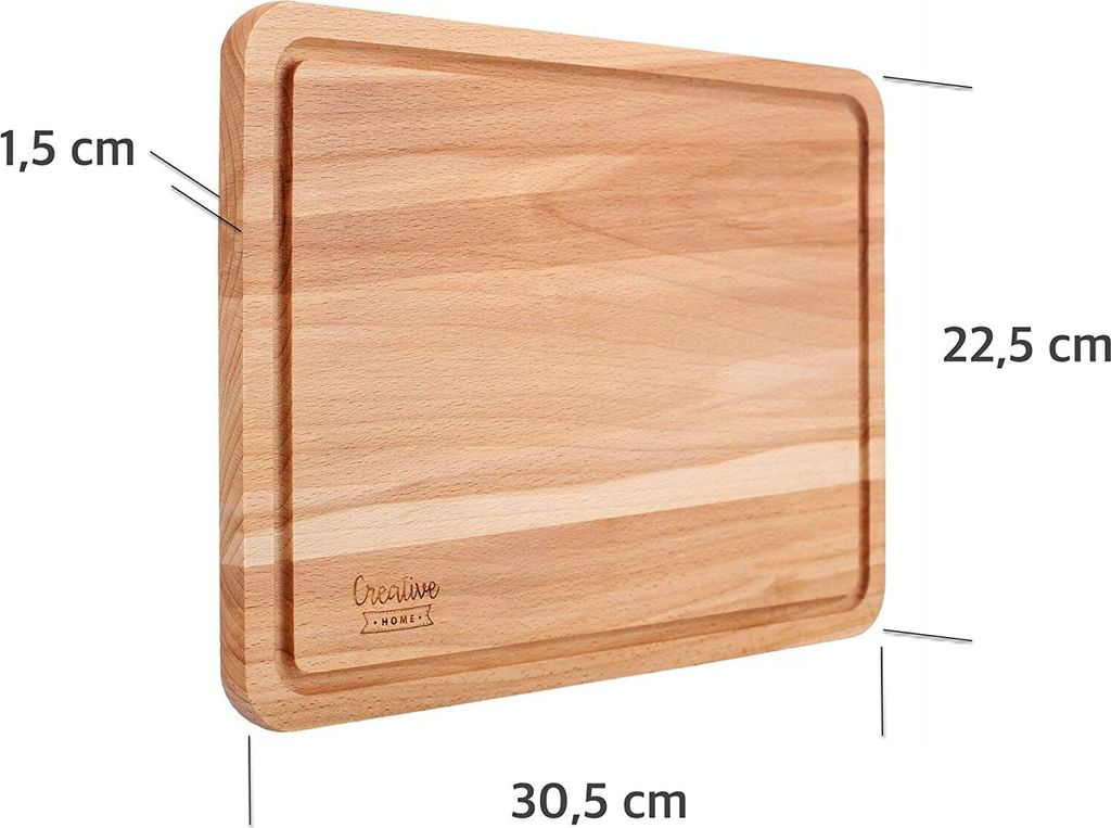 Creative Home Schneidebrett aus Natürlichem Buchen-Holz | Produktbild 2