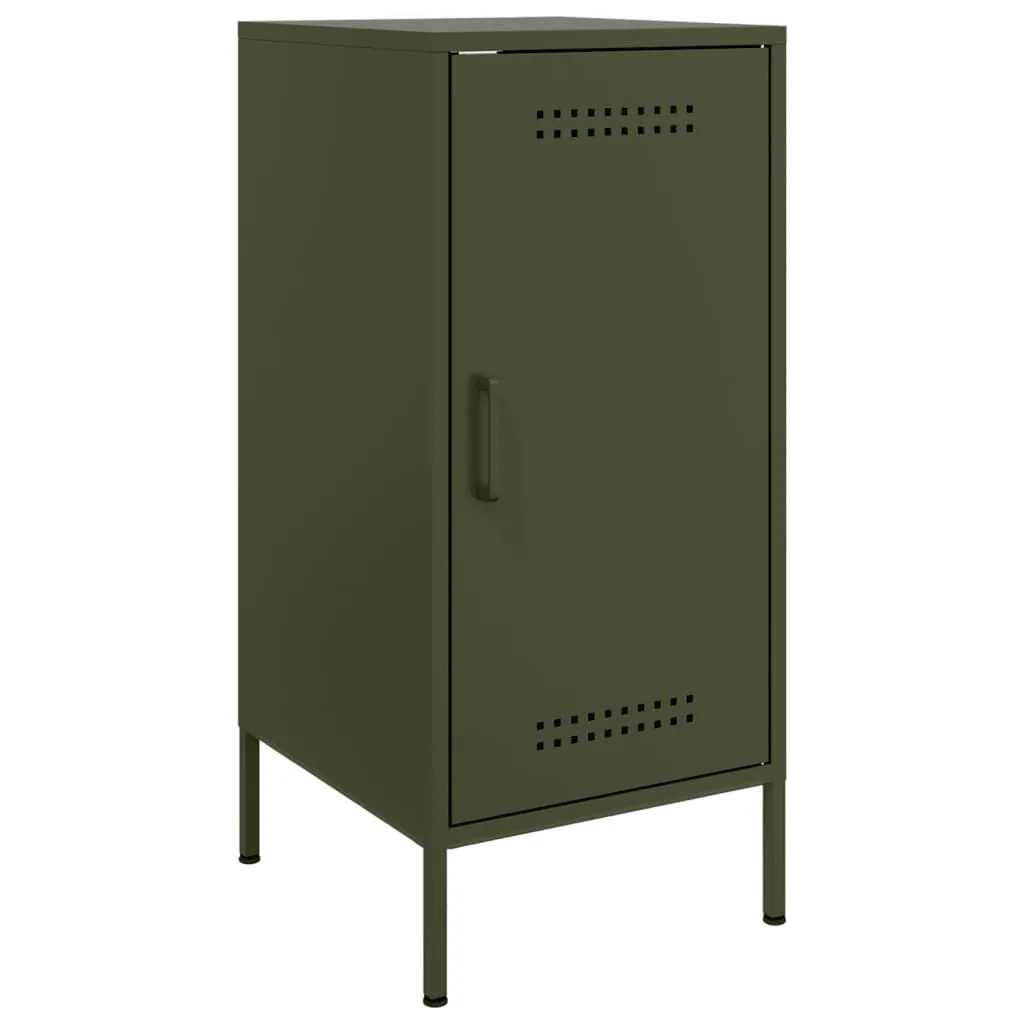 SYFAX™ Credenza Verde Oliva 36x39x79 cm | Mobile in Acciaio Design