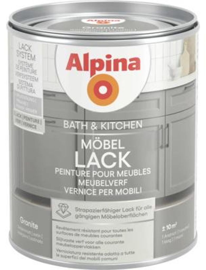 Alpina Bad & Küche Möbellack seidenmatt - strapazierfähige Produktbild 