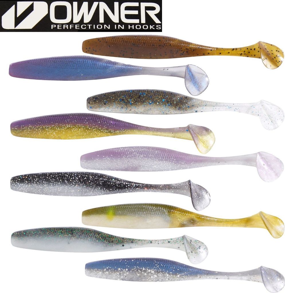 Owner Juster Shad 10,5cm - 7 Gummifische, Farbe:Purple Weenie-Silver