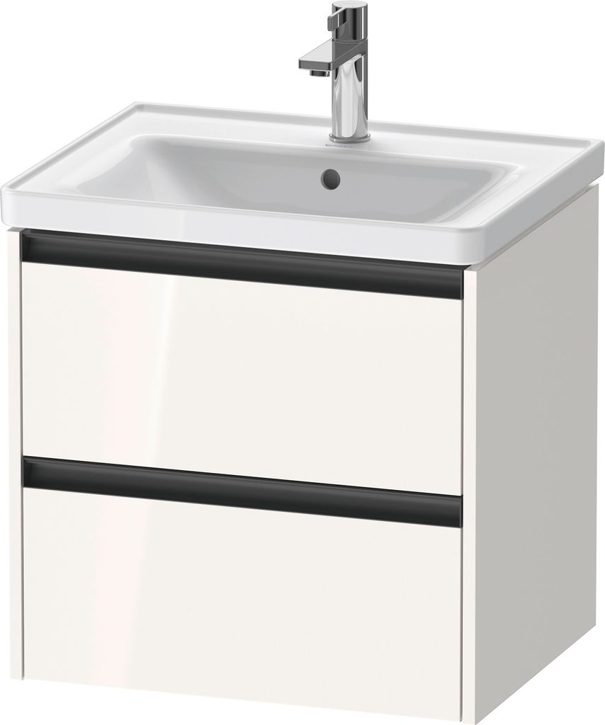 Duravit Ketho.2 Waschtischunterbau wandhängend, 2 Schubkästen, 584x549x455mm, für D-Neo 236760, K25281022220000