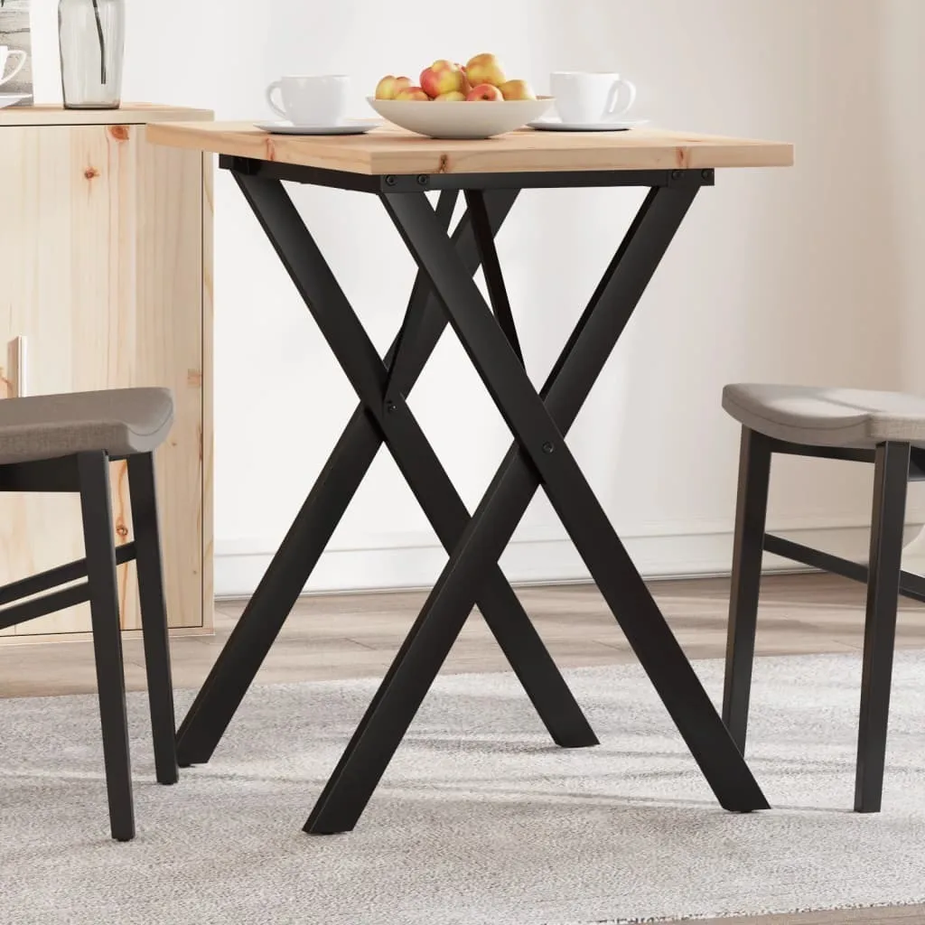 Maison Exclusive Tavolo Pranzo 80x50 Legno Pino Telaio X | Offerta