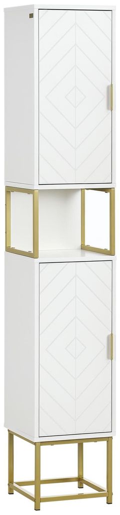 Badezimmerschrank mit 2 Schr?nken und einem Regal aus MDF Produktbild 