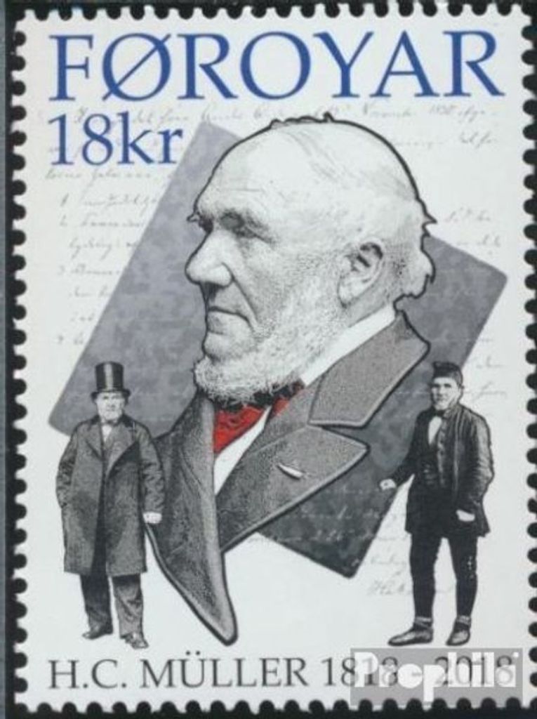 Briefmarken Dänemark - Färöer 2018 Mi 913 (kompl.Ausg.) postfrisch Müller