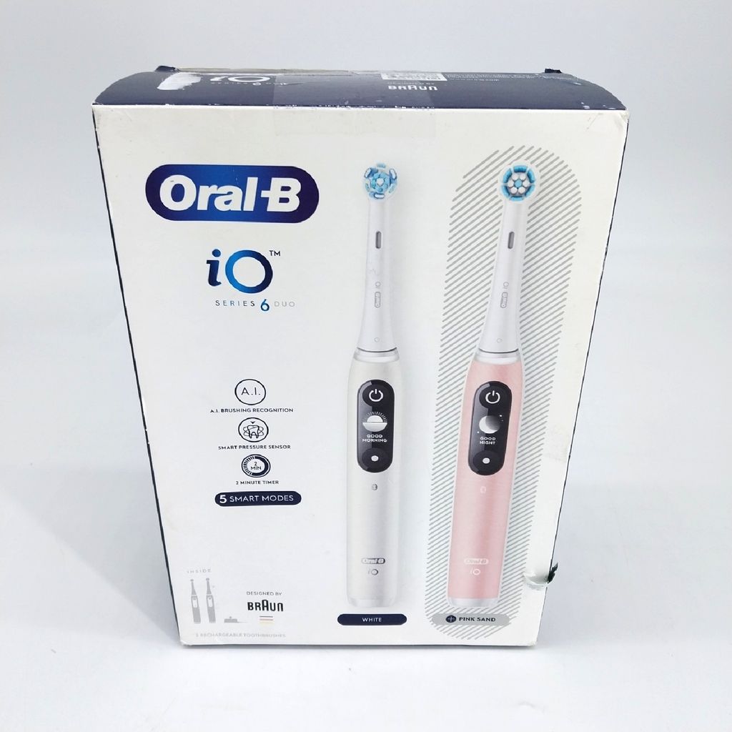 Oral-B iO Elektrische Zahnbürsten, Weiß und Rosa, 6 Stück Produktbild 