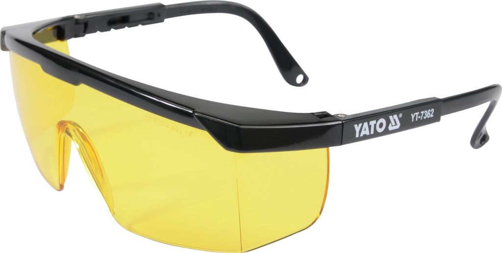 Yato YT-7362, Schutzbrille, Unisex, Schwarz, Gelb, Nylon, Produktbild 