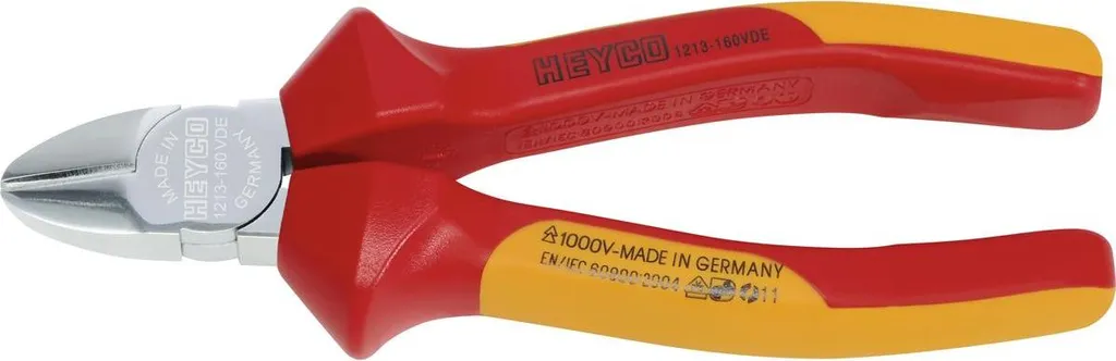HEYCO 160mm VDE Frese Diagonali Forma Svedese | Pinze Professionali 1000V