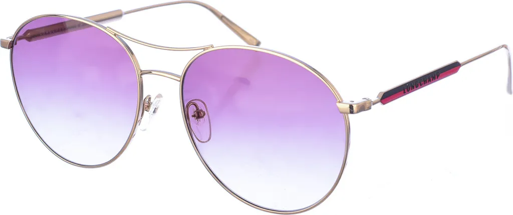 Longchamp LO133S 722 59 Occhiali da Sole Pilot Donna Oro Fumo Vendita