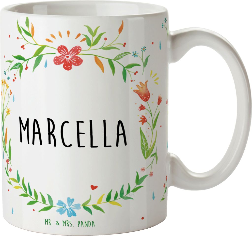 Mr. & Mrs. Panda haferl Marcella - Geschenk, Kakaotasse, Pott, Becher, Teetasse, Kaffeetasse, Tasse