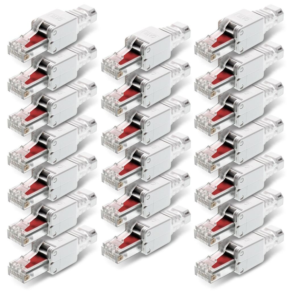 NEXMEX 20x Netzwerkstecker Cat6 RJ45 Stecker Netzwerk Produktbild 