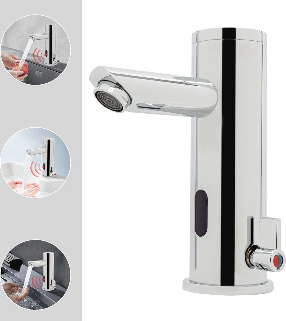 Automatischer Wasserhahn Infrarot Sensor Bad Armatur Produktbild 