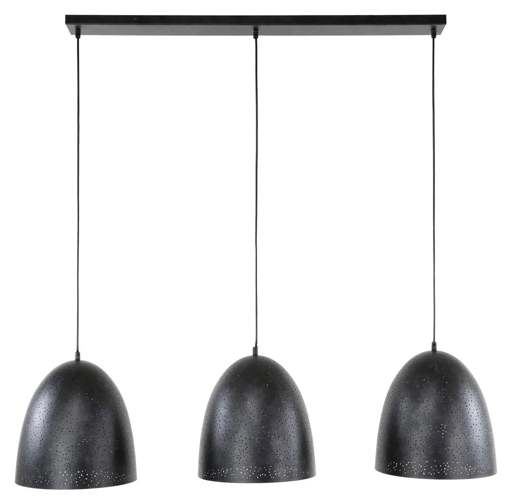Plafonnier Kosmos Noir 120 cm : Éclairage Puissant pour Grands Espaces