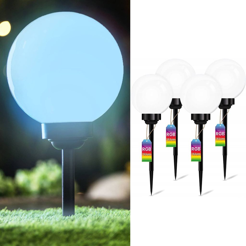 LUMILED sada 4 solárnych LED svetelných guľôčok pre Obrázok produktu 