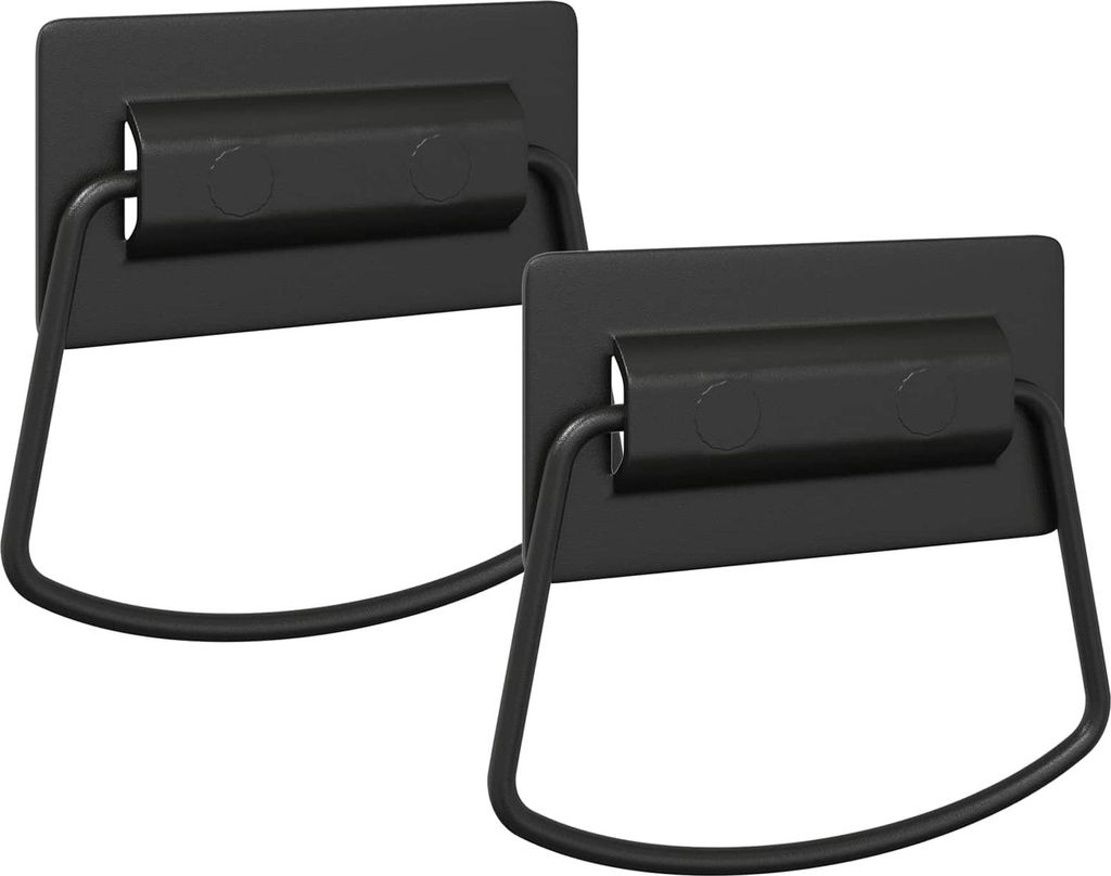 Schrankgriffe 2 pcs Schwarz 85 x 45 mm Metall