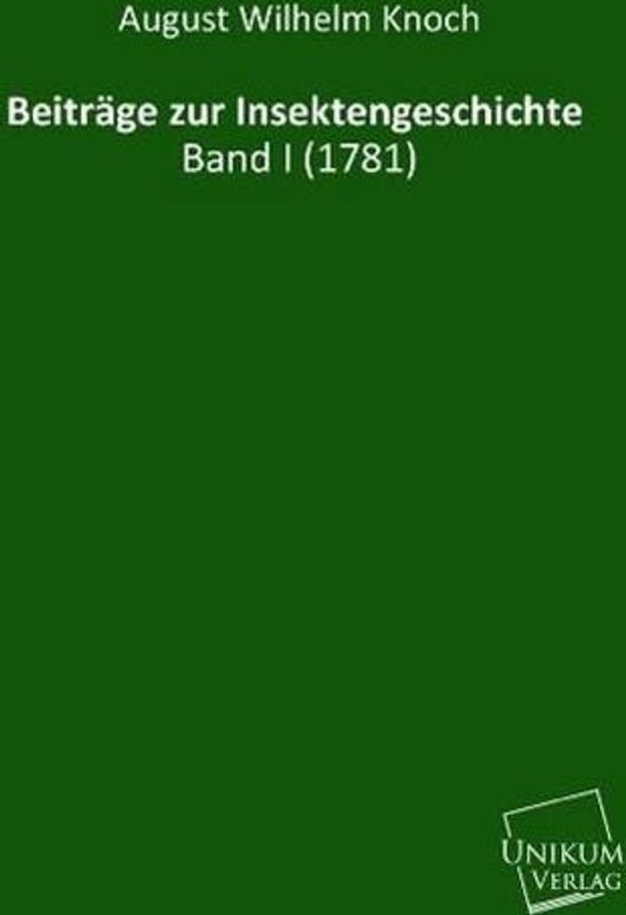 Beiträge zur Insektengeschichte