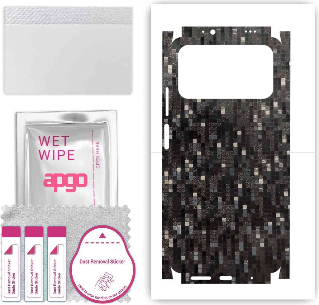 apgo Rückseite + Seiten Schutzfolie, Skin, kompatibel mit Xiaomi Poco M3, Hinten Displayschutzfolie aus Vinylfolie, kratzfest, einfache Montage - ...