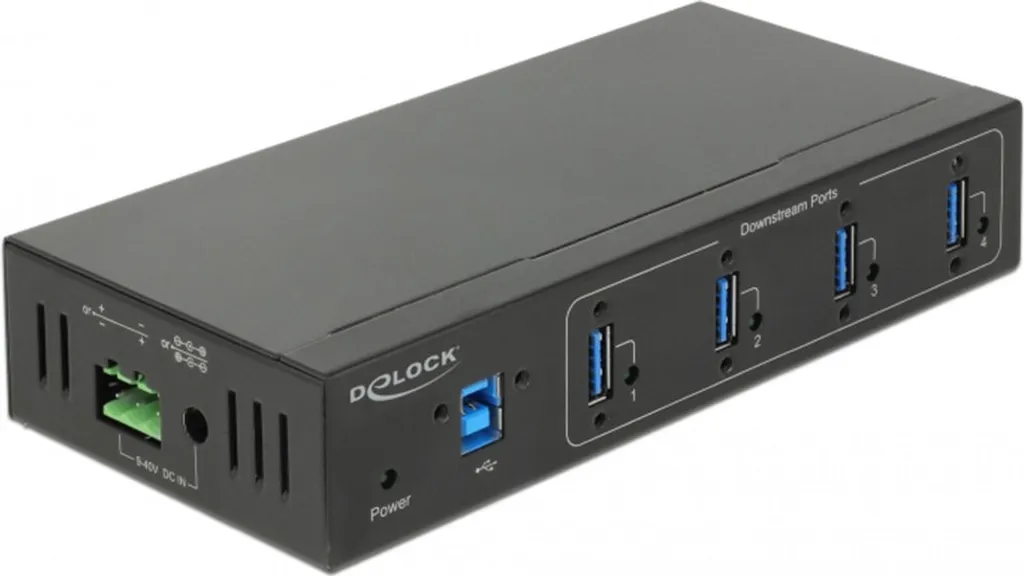 Delock 63309 DELOCK Industrie HUB 4xUSB 3.0 Typ-A 15kV ESD Schutz extern
