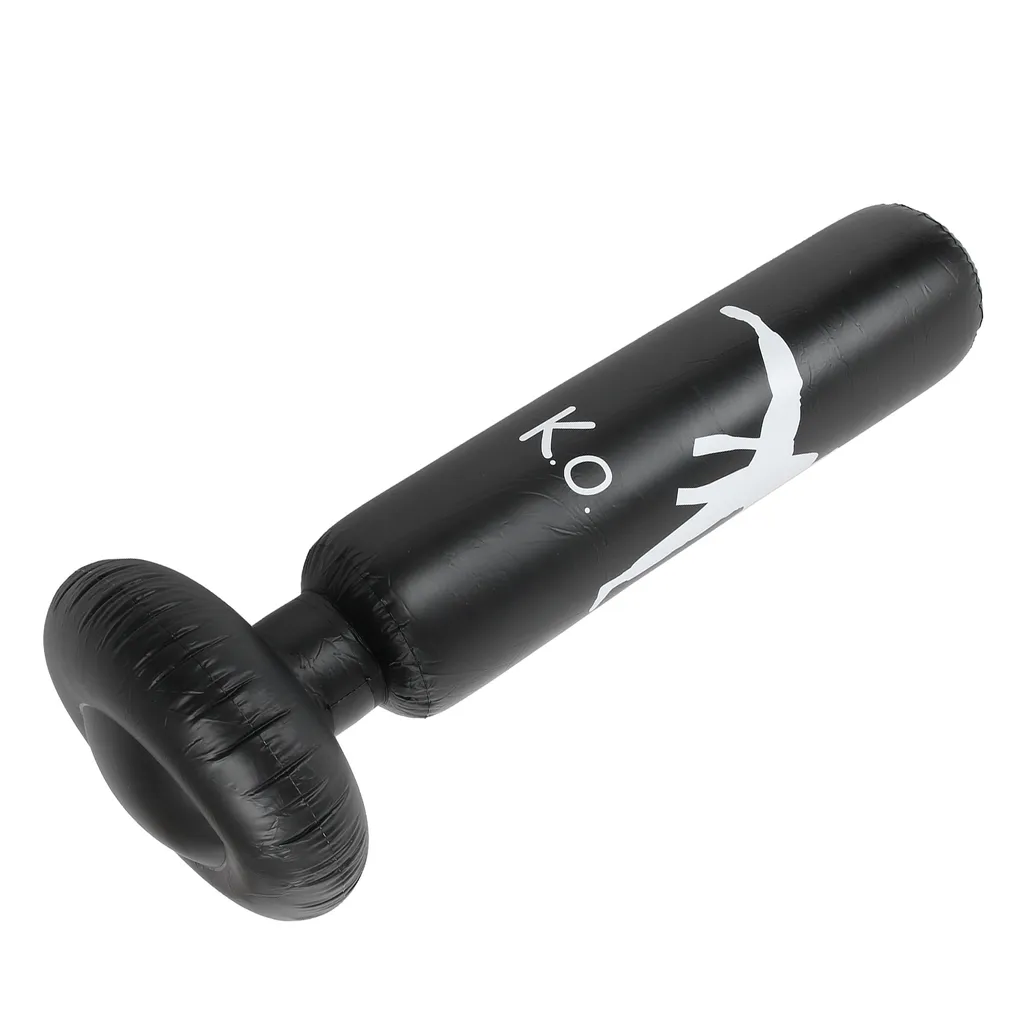 Sac de boxe gonflable robuste de 1,6 m avec socle lestable noir - 3