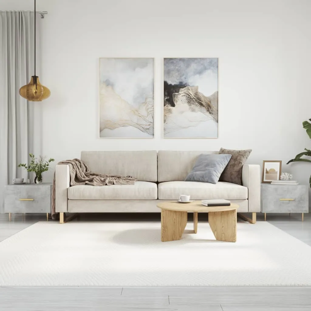 Maison Exclusive - Tavolini da salotto 2 pz. Grigio cemento 50x50x40 cm Materiale ligneo