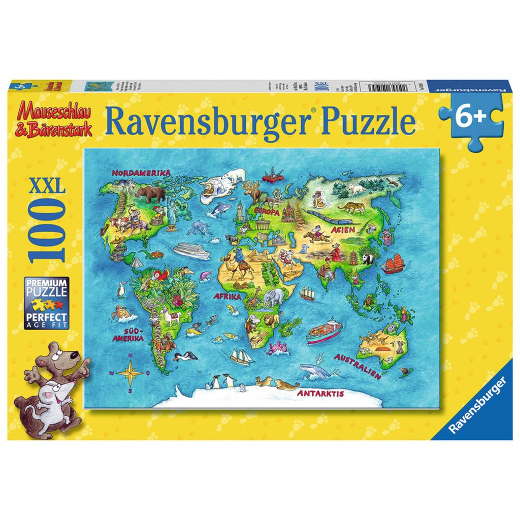 100 Teile Ravensburger Kinder Puzzle XXL Mauseschlau + Produktbild 