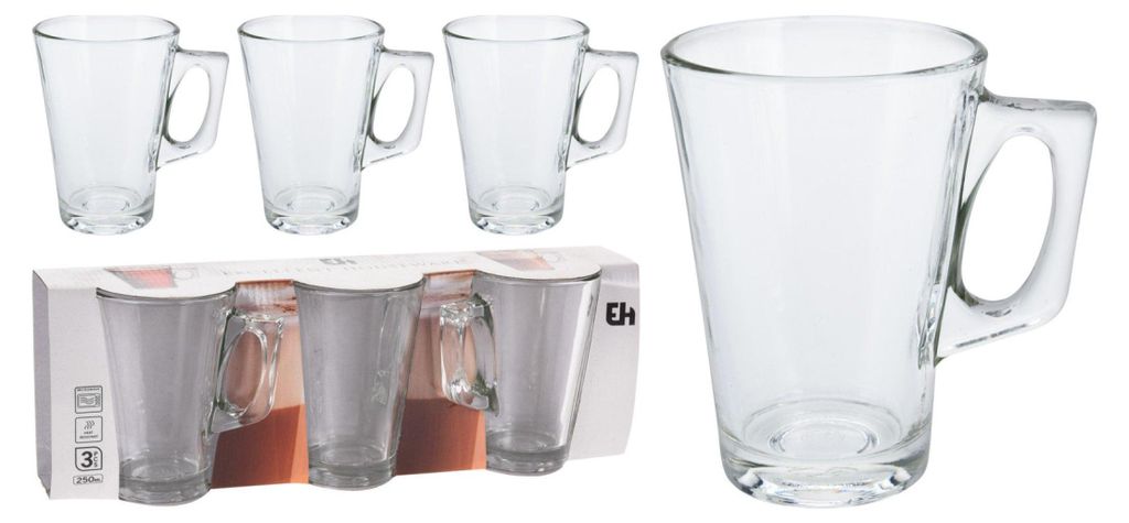 Szklanki do kawy latte 240 ml 3 szt. Zdjęcie produktu 