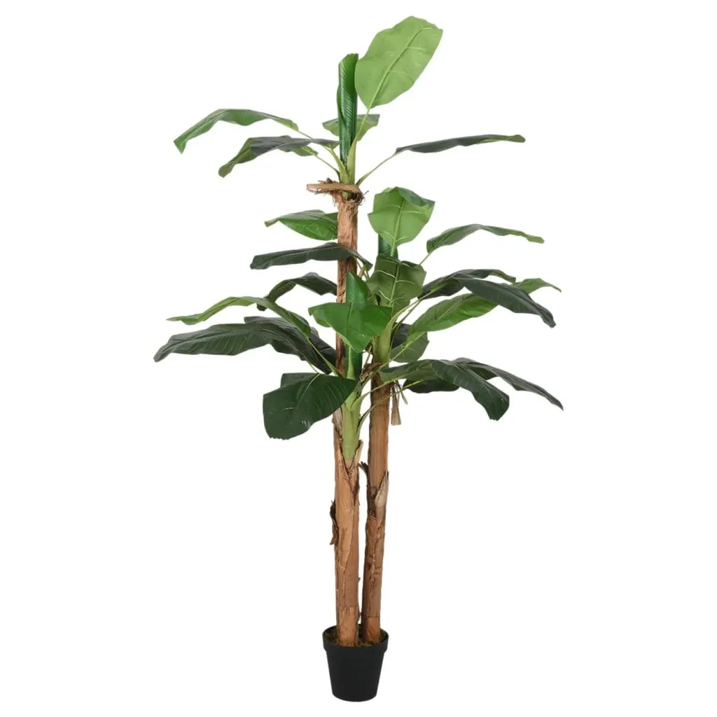 vidaXL Banana Tree Artificiale 180 cm - 19 Foglie Realistiche in PEVA