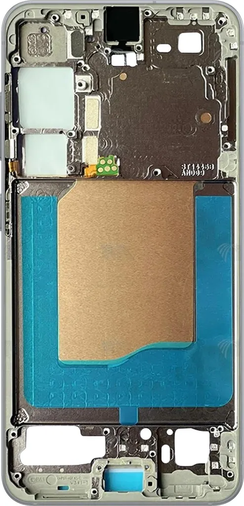 Cadre intermédiaire Galaxy S25 argent - Finition métal haute précision