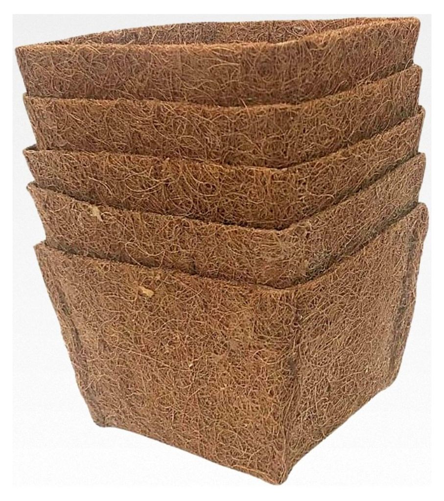 Flexibel gestaltbare Pflanzkörbe (18 x 18 x 12 cm) für Gartenteiche: erhältlich mit und ohne Kokos-Einlegematte. Geeignet für Seerosen und ande...