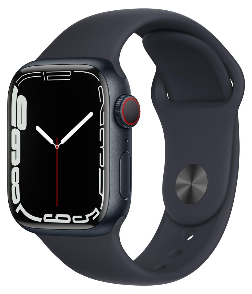 Apple Watch Series 7 41mm (A2476) Midnight Alu Sport Band Produktbild 